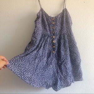 PRINCESS POLLY Blue Floral Romper